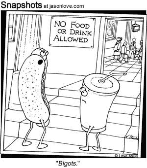 No food and drink allowed cartoon